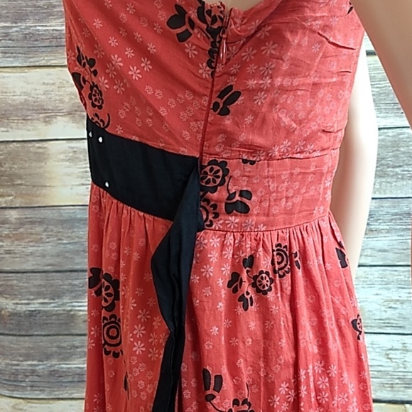 Free People Burnt Orange Butterfly Sundress - Picture 5 of 8